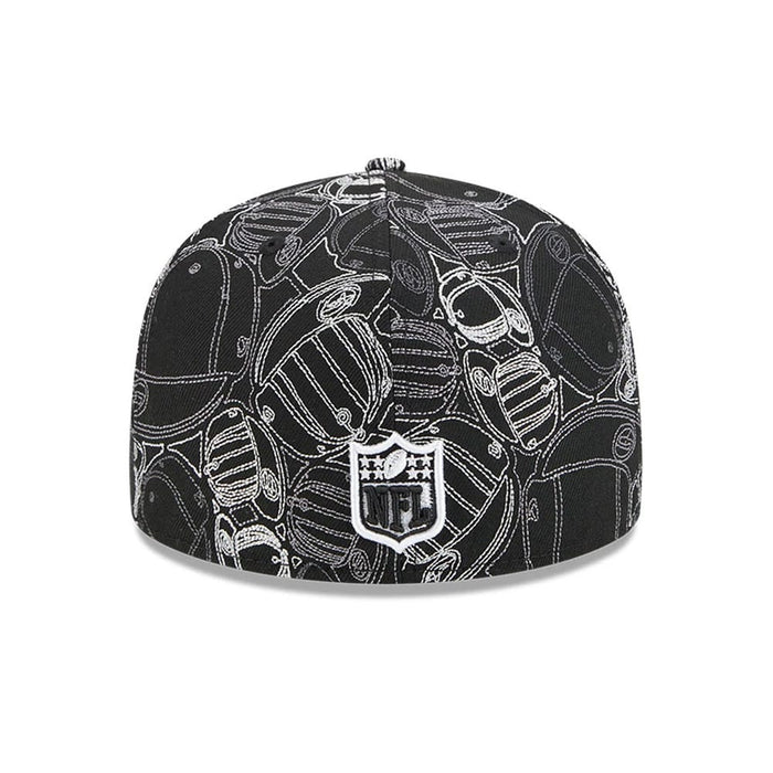 Pictured is this NFL Cap Scramble Kansas City Chiefs 59FIFTY Fitted cap in black. 5