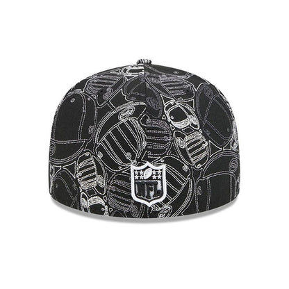Pictured is this NFL Cap Scramble Kansas City Chiefs 59FIFTY Fitted cap in black. 5