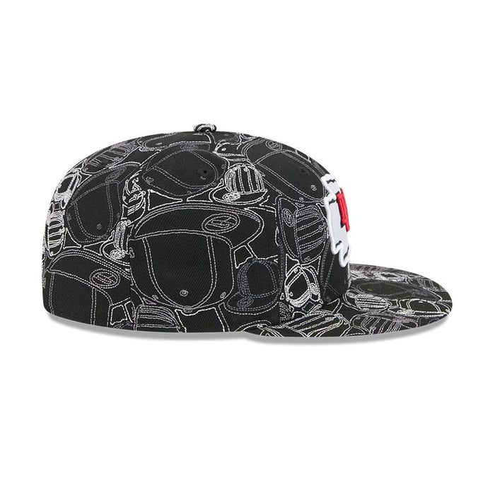 Pictured is this NFL Cap Scramble Kansas City Chiefs 59FIFTY Fitted cap in black. 6