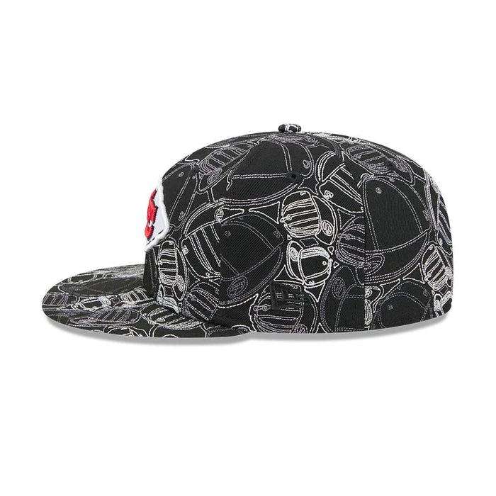 Pictured is this NFL Cap Scramble Kansas City Chiefs 59FIFTY Fitted cap in black. 7