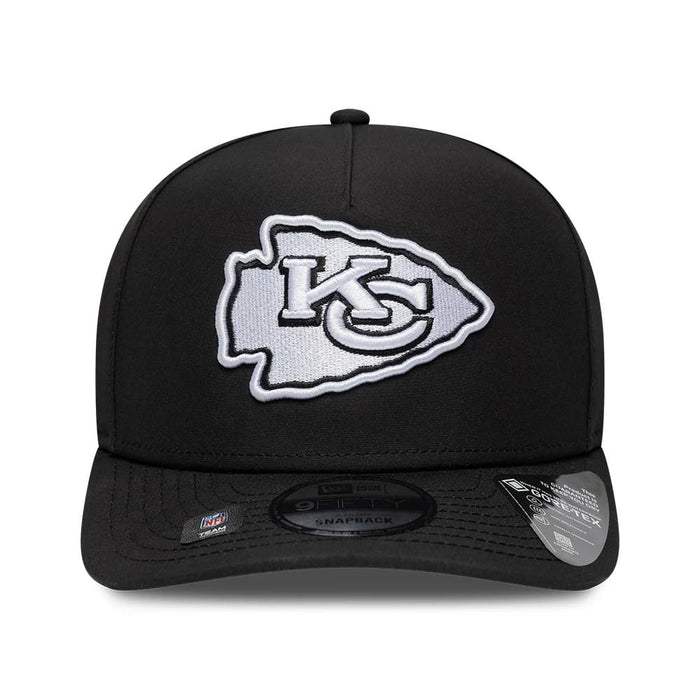 This is a Kansas City Chiefs NFL Gore-Tex Black 9FIFTY A-Frame Snapback Adjustable Cap 3