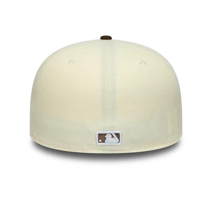 This is a LA Angels MLB Cream 59FIFTY A-Frame Fitted Cap 5