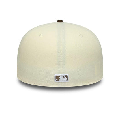 This is a LA Angels MLB Cream 59FIFTY A-Frame Fitted Cap 5
