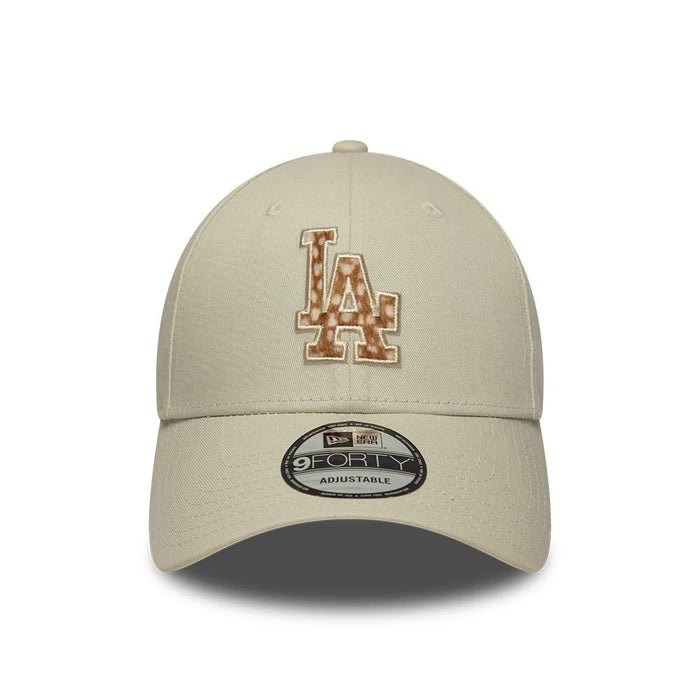 This is a LA Dodgers Animal Print Cream 9FORTY Adjustable Cap 2