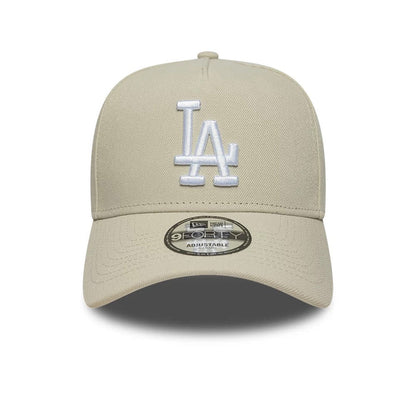 This is a LA Dodgers MLB Beige 9FORTY A-Frame Adjustable Cap 2