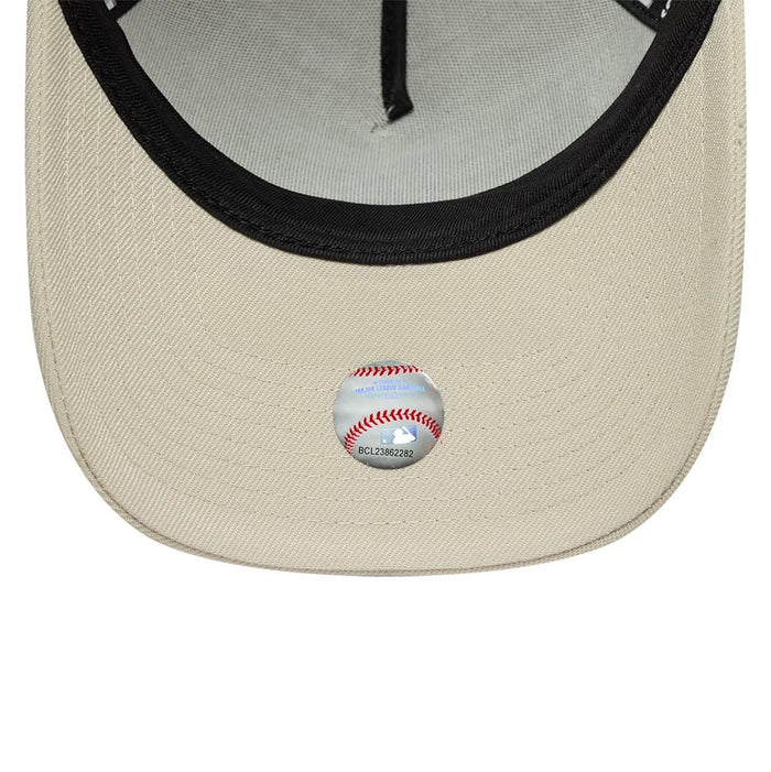 This is a LA Dodgers MLB Beige 9FORTY A-Frame Adjustable Cap 5