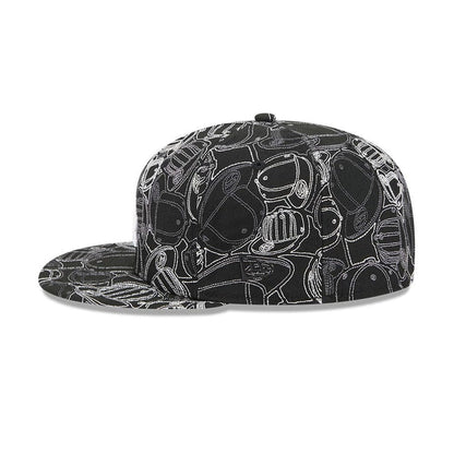 Pictured is this MLB Cap Scramble LA Dodgers 59FIFTY Fitted cap in black. 6