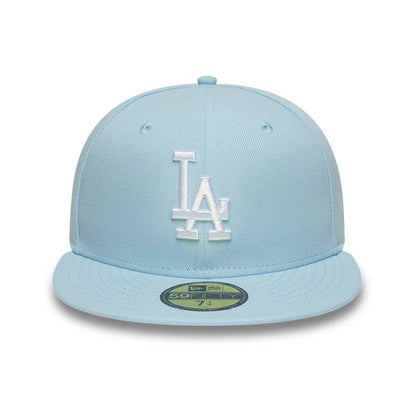 This is a LA Dodgers MLB Pastel Blue 59FIFTY Fitted Cap 2