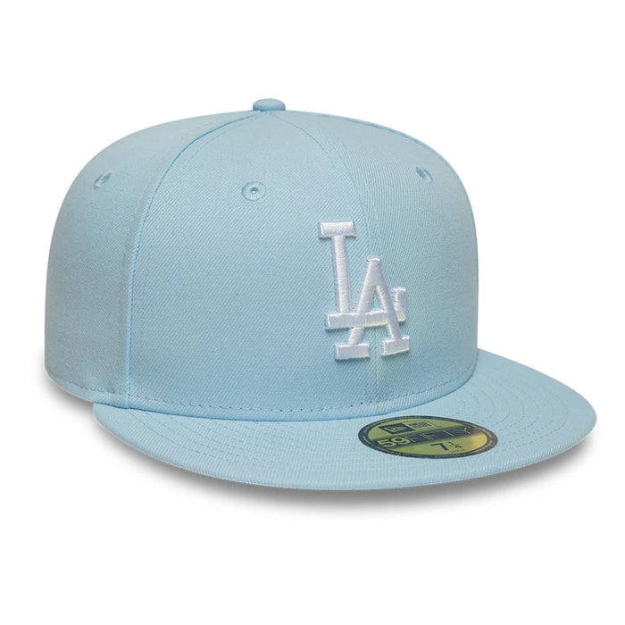 This is a LA Dodgers MLB Pastel Blue 59FIFTY Fitted Cap 3