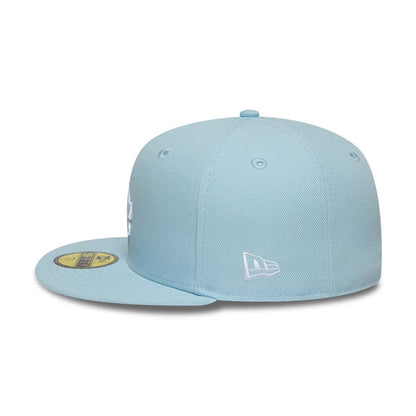This is a LA Dodgers MLB Pastel Blue 59FIFTY Fitted Cap 4