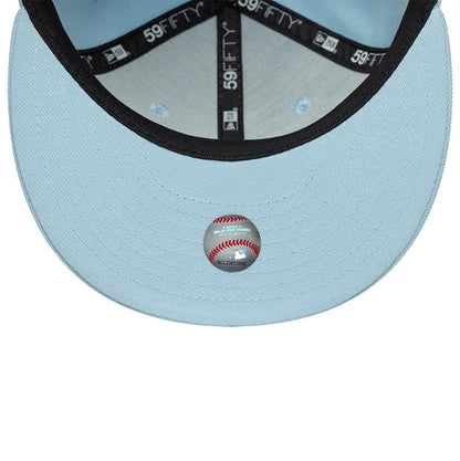 This is a LA Dodgers MLB Pastel Blue 59FIFTY Fitted Cap 7