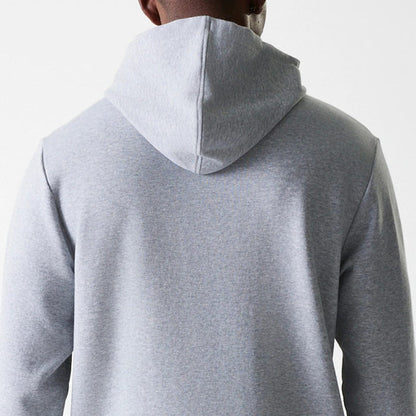 The Male model is wearing LA Dodgers MLB Wordmark Grey Pullover Hoodie 7