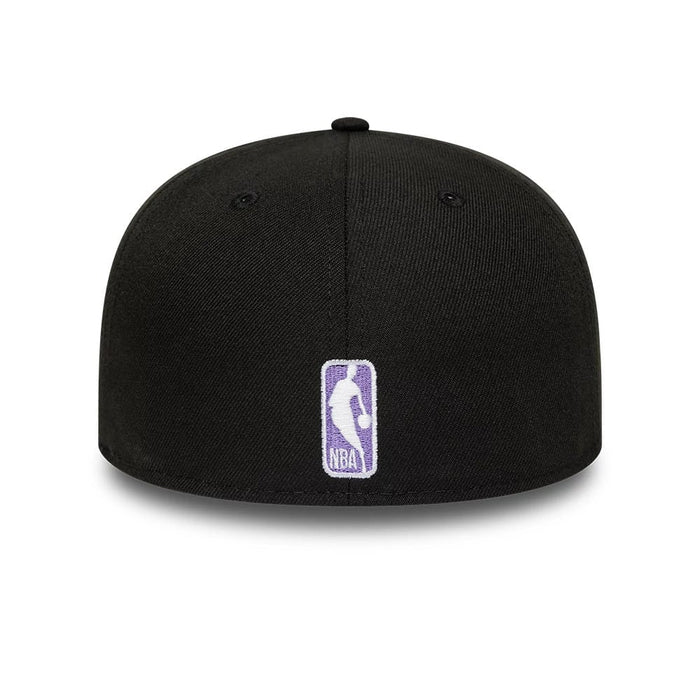 This is a LA Lakers Flat Black 59FIFTY A-Frame Fitted Cap 5