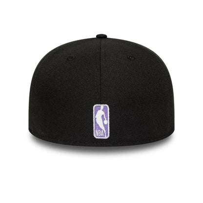 This is a LA Lakers Flat Black 59FIFTY A-Frame Fitted Cap 5