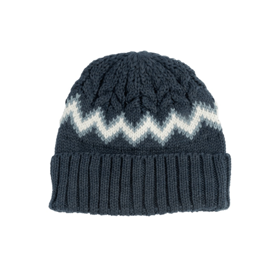 COAL - MEADOWS BEANIE | Navy Off White