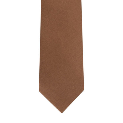 Medium Brown Slim 2.25 inch Tie - KCT Menswear