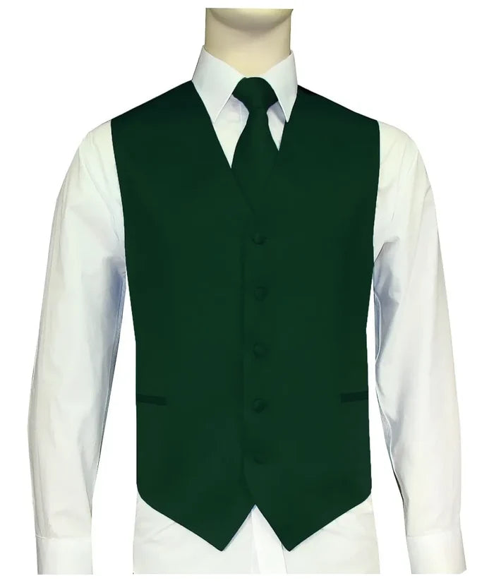 Men's Vest & Tie Set – Greens-Vibrant | KCT Menswear