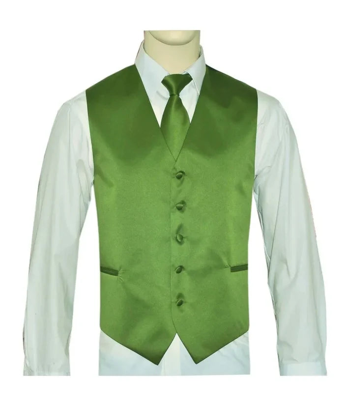 Men's Vest & Tie Set – Greens-Vibrant | KCT Menswear