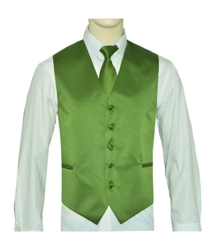 Men's Vest & Tie Set – Greens-Vibrant | KCT Menswear