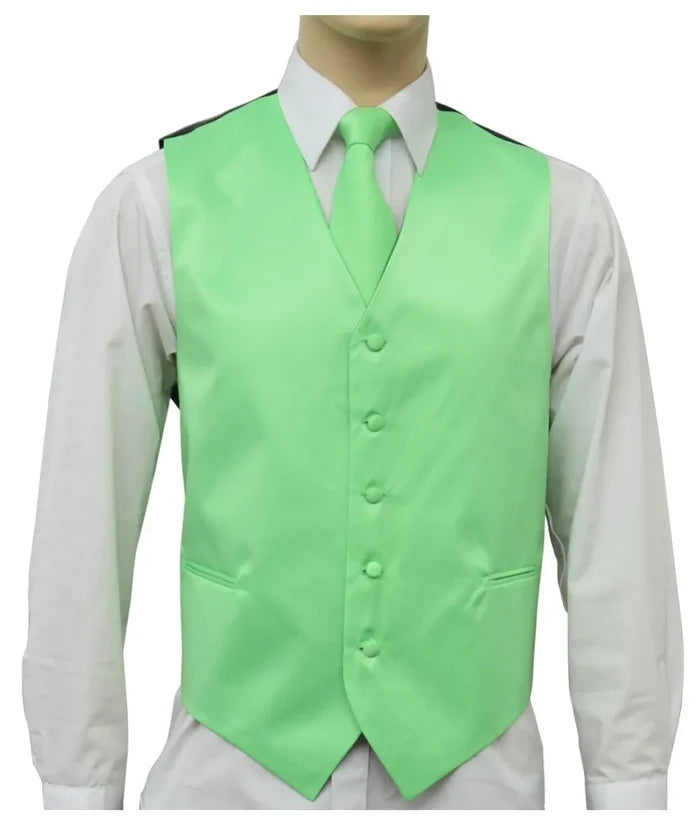 Men's Vest & Tie Set – Greens-Vibrant | KCT Menswear