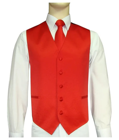 Men's Vest & Tie Set – Reds | KCT Menswear