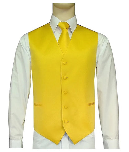 Yellow Vest and Tie Set