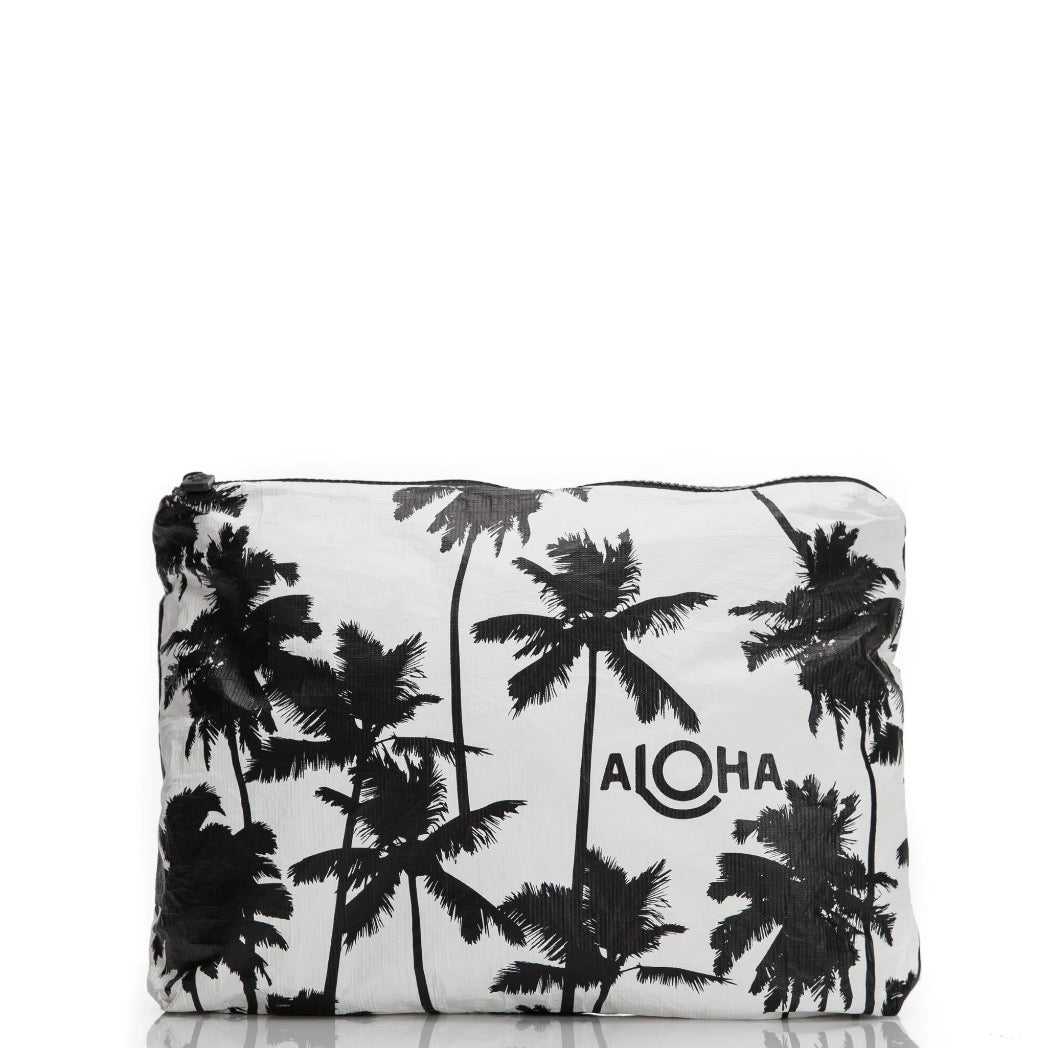 ALOHA COLLECTION - Coco Palms Mid Pouch | Black