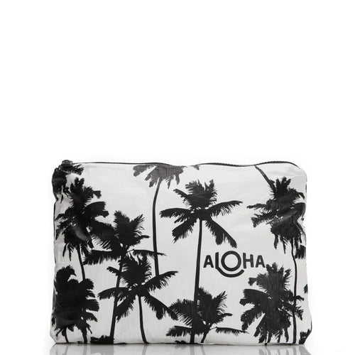 ALOHA COLLECTION - Coco Palms Mid Pouch | Black