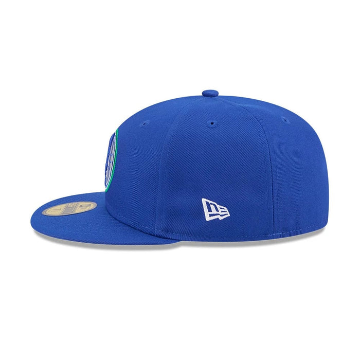 Pictured is this NBA Hardwood Classic Minnesota Timberwolves 59FIFTY Fitted cap in blue. 6