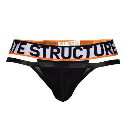 MOMENTUM Orange Doubled Layered Brief - Black - | Private Structure - | MAD Lifestyle
