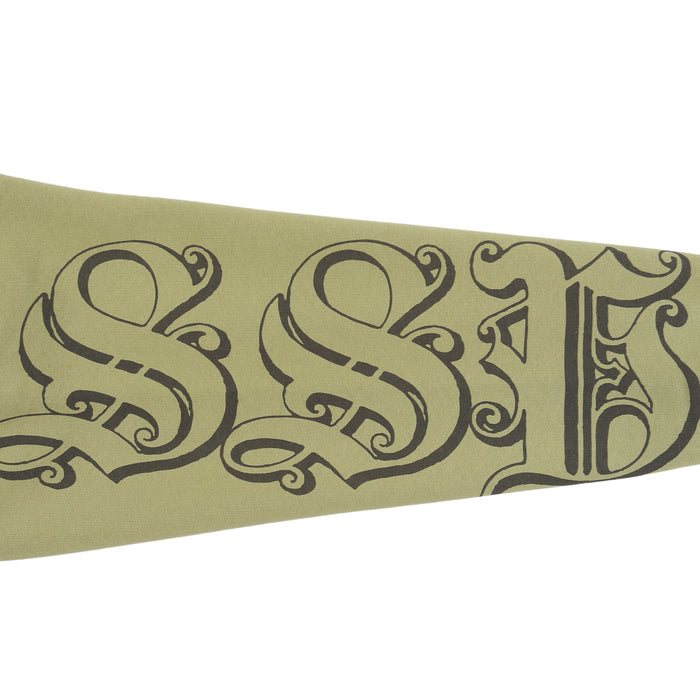 Motif Print Hood - Moss