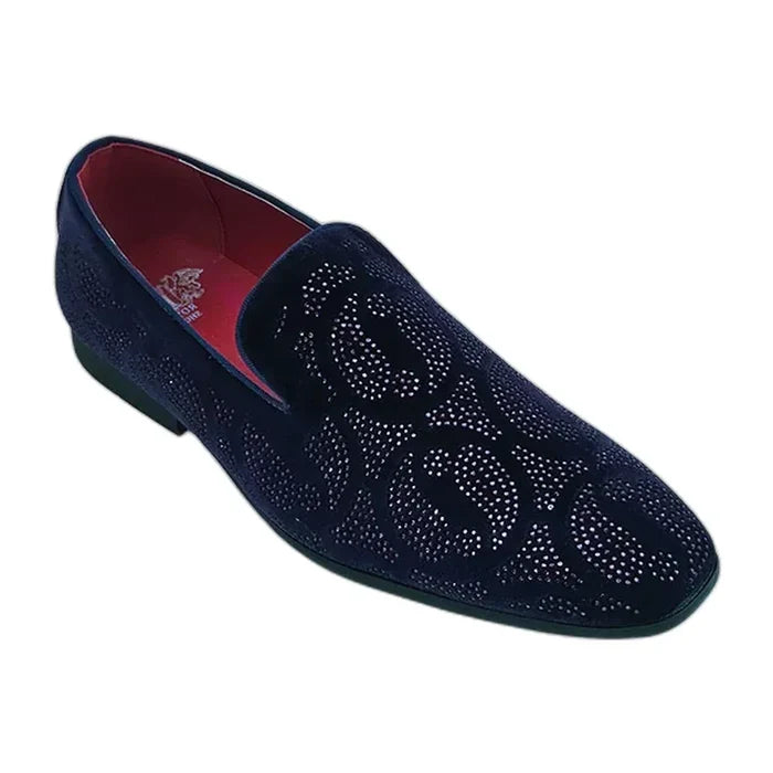 RB-108 Navy velvet dress loafer for men – KCT Menswear