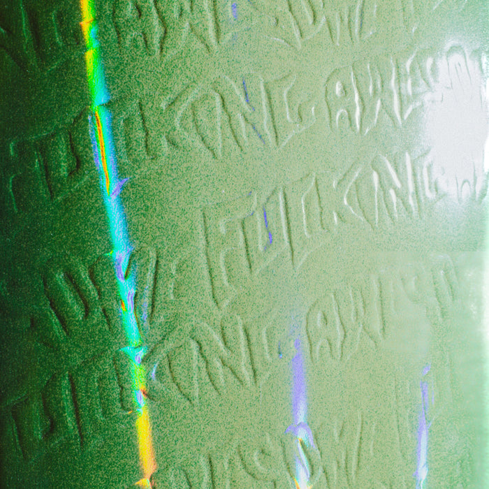 Neon Green Stamp Embossed Shape 1