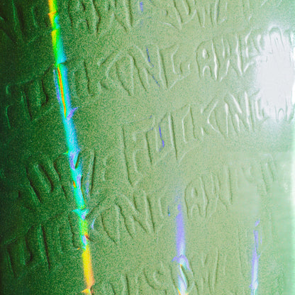 Neon Green Stamp Embossed Shape 1