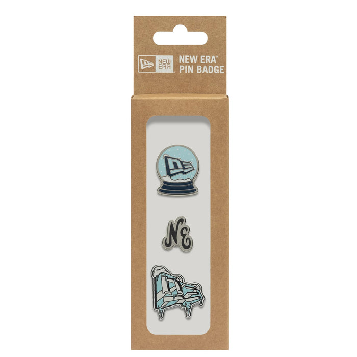 This is a  New Era 3 Pin Gift Set Multi Pin Badge 3