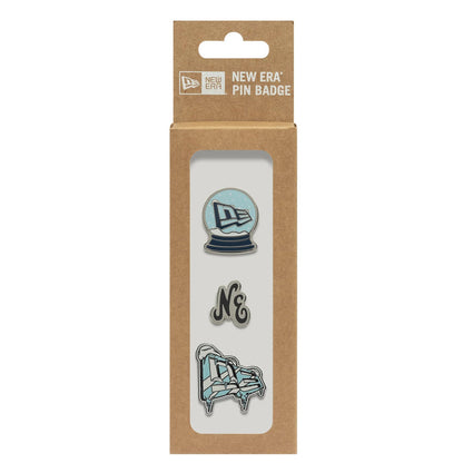 This is a  New Era 3 Pin Gift Set Multi Pin Badge 3