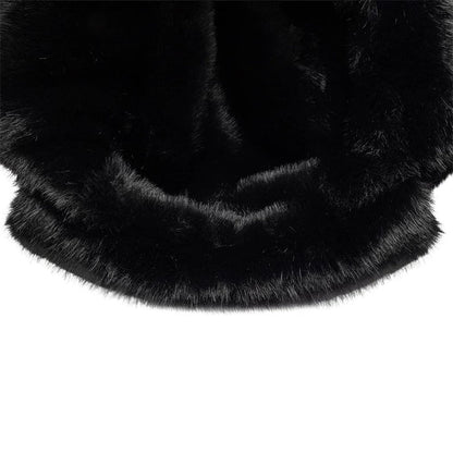 Pictured is this New Era Faux Fur Trapper hat in black. 6