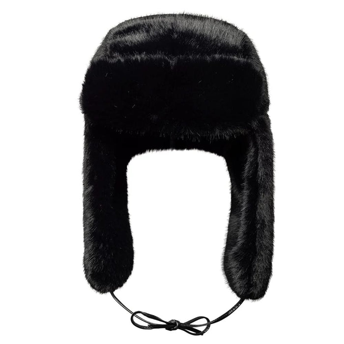Pictured is this New Era Faux Fur Trapper hat in black. 7
