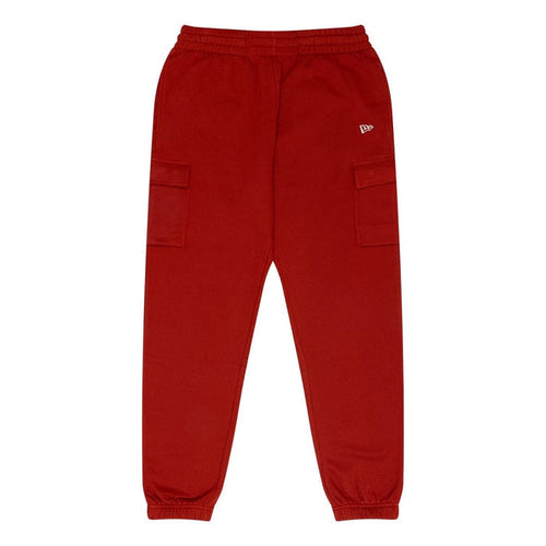 The Male model is wearing New Era Flag Dark Red Cargo Joggers 1