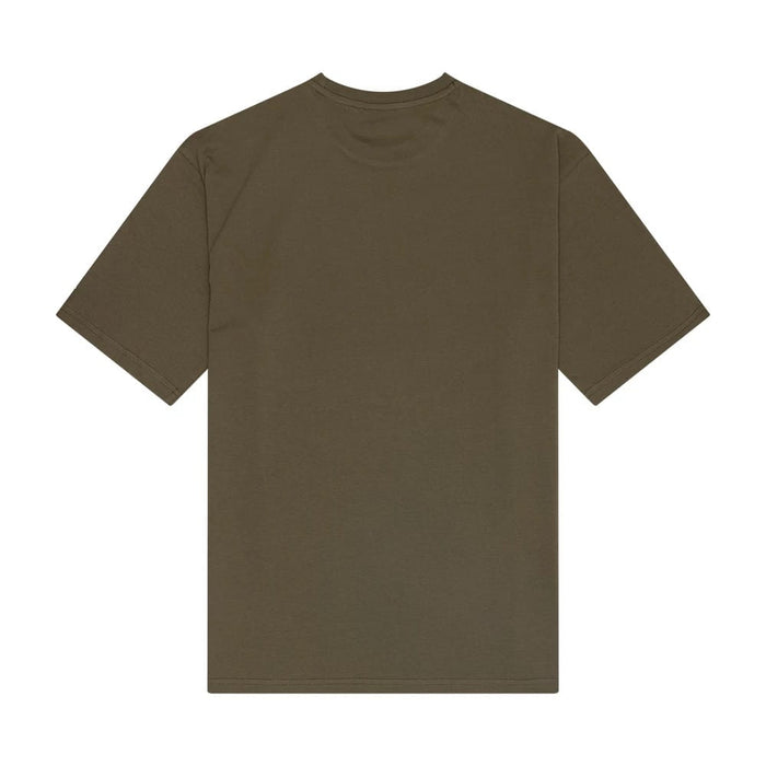 The Male model is wearing New Era Food Graphic Green Oversized T-Shirt 2