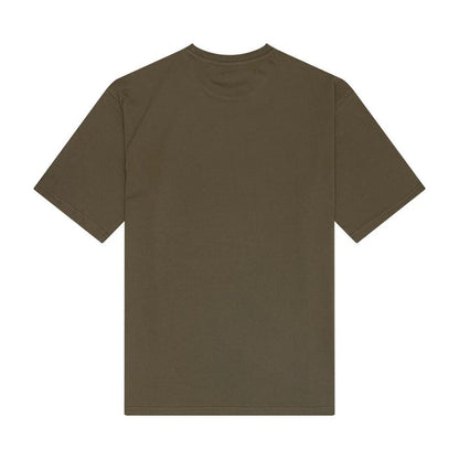 The Male model is wearing New Era Food Graphic Green Oversized T-Shirt 2