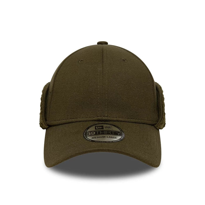 Pictured in this New Era Green 39THIRTY Downflap Stretch Fit Cap 3