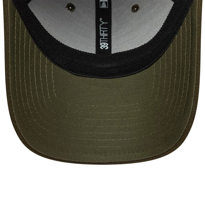 Pictured in this New Era Green 39THIRTY Downflap Stretch Fit Cap 7