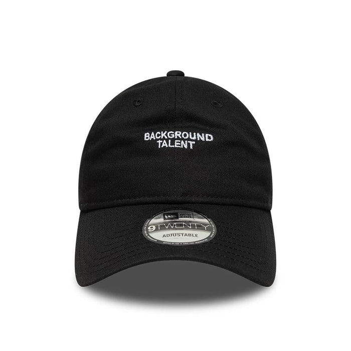 This is a  New Era Slogan Background Talent Black 9TWENTY Adjustable Cap 2