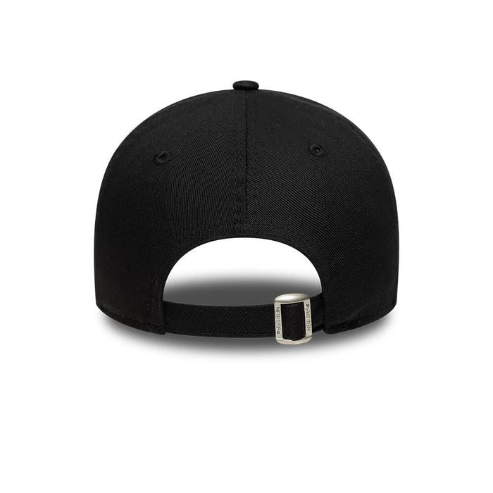 This is a  New Era Slogan Demure Black 9TWENTY Adjustable Cap 6