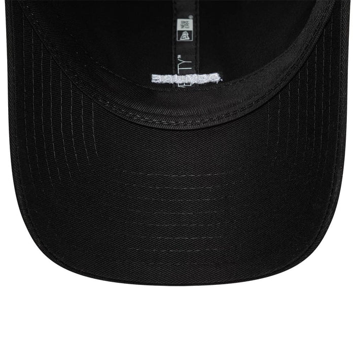 This is a  New Era Slogan Demure Black 9TWENTY Adjustable Cap 7
