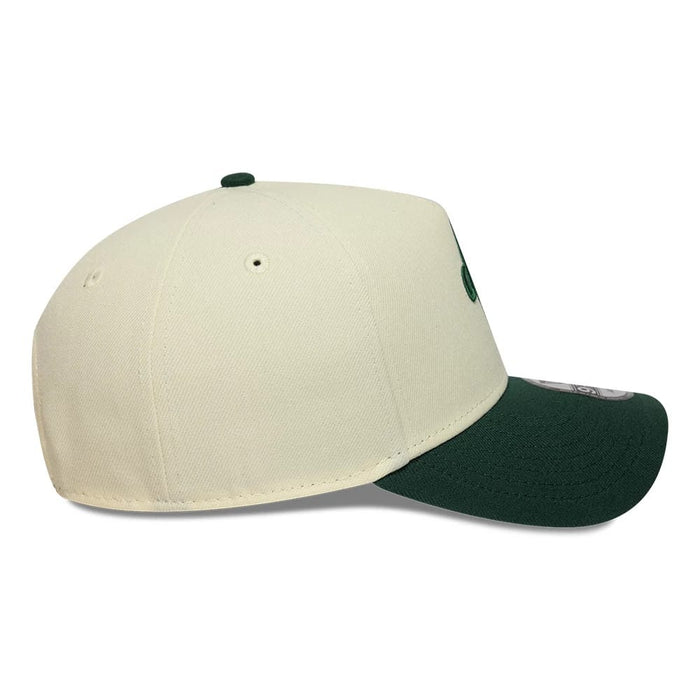This is a  New Era Cream 9FORTY A-Frame Adjustable Cap 7