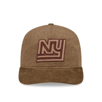 Pictured is this NFL Utility Linen New York Giants 19TWENTY cap in open brown. 2