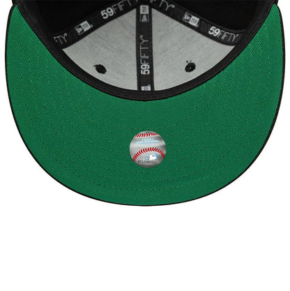 This is a New York Mets MLB Black 59FIFTY Fitted Cap 2