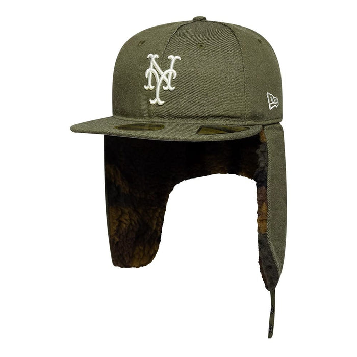 This is a New York Mets MLB Camo Open Green Retro Crown 59FIFTY Fitted Cap 2